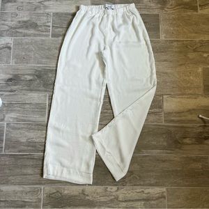 Textile Elizabeth James White Flowy Pants Size 0